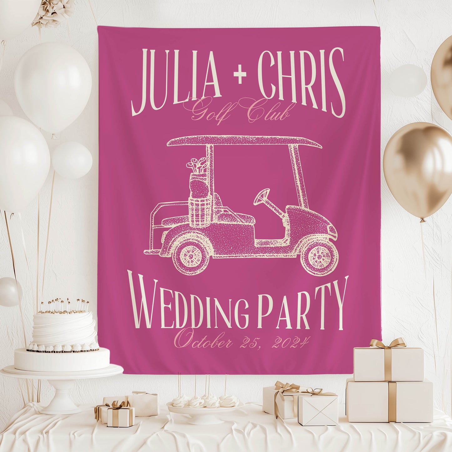 Golf Bachelorette Banner – Custom Bach Décor | #62