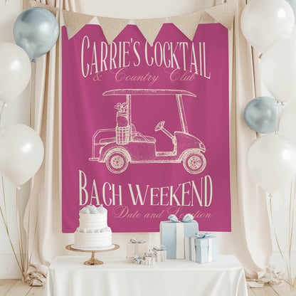 Golf Bachelorette Banner – Custom Bach Décor | #62