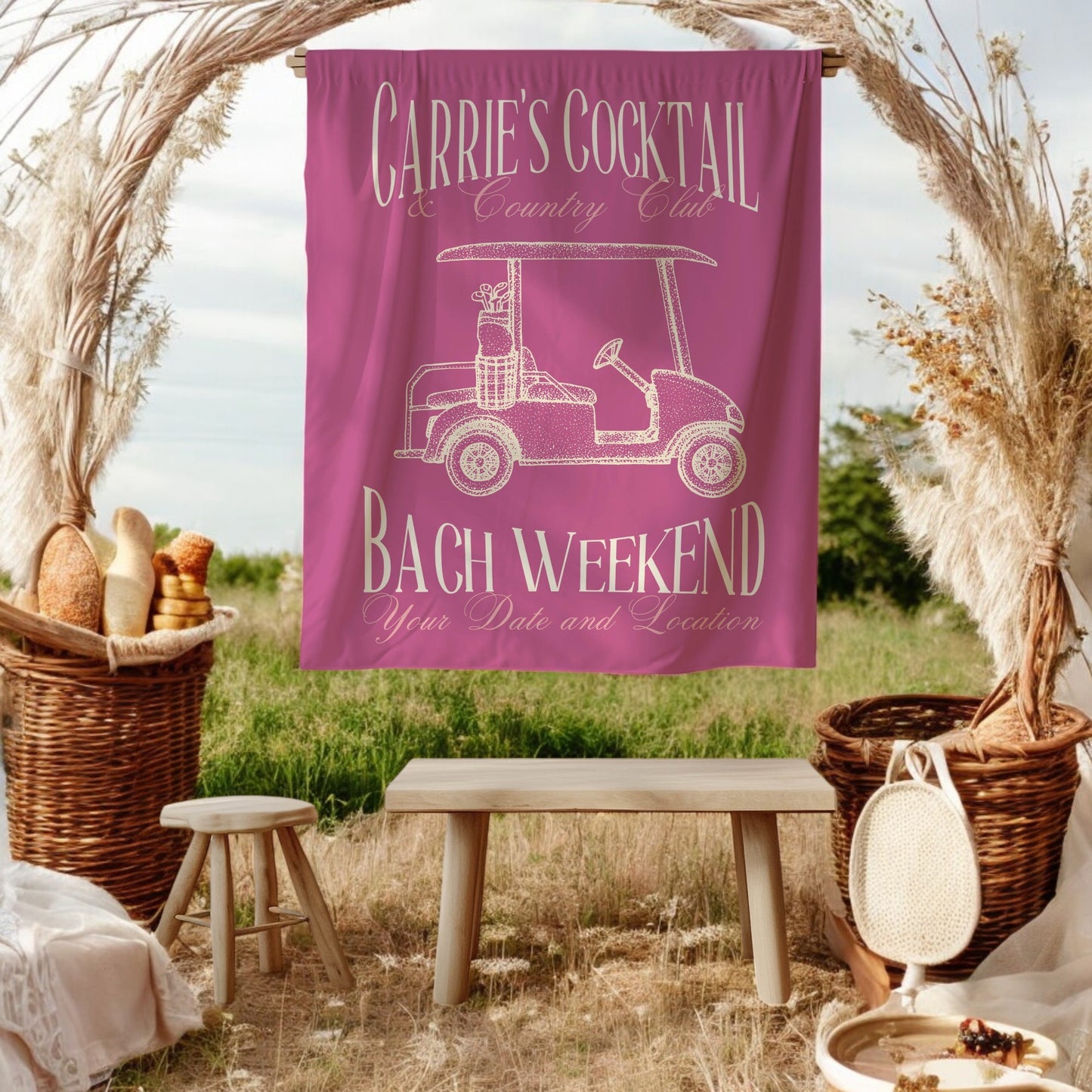 Golf Bachelorette Banner – Custom Bach Décor | #62