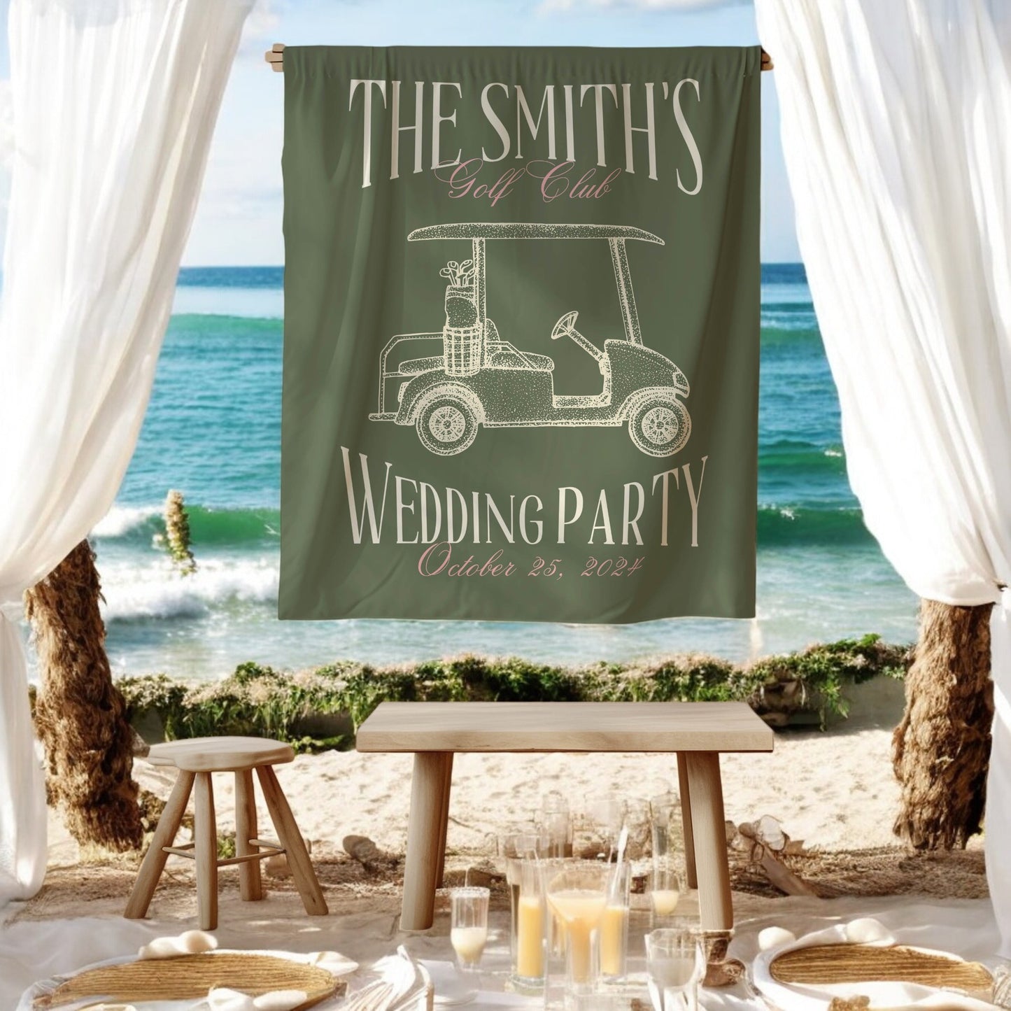 Golf Bachelorette Banner – Custom Bach Décor | #62