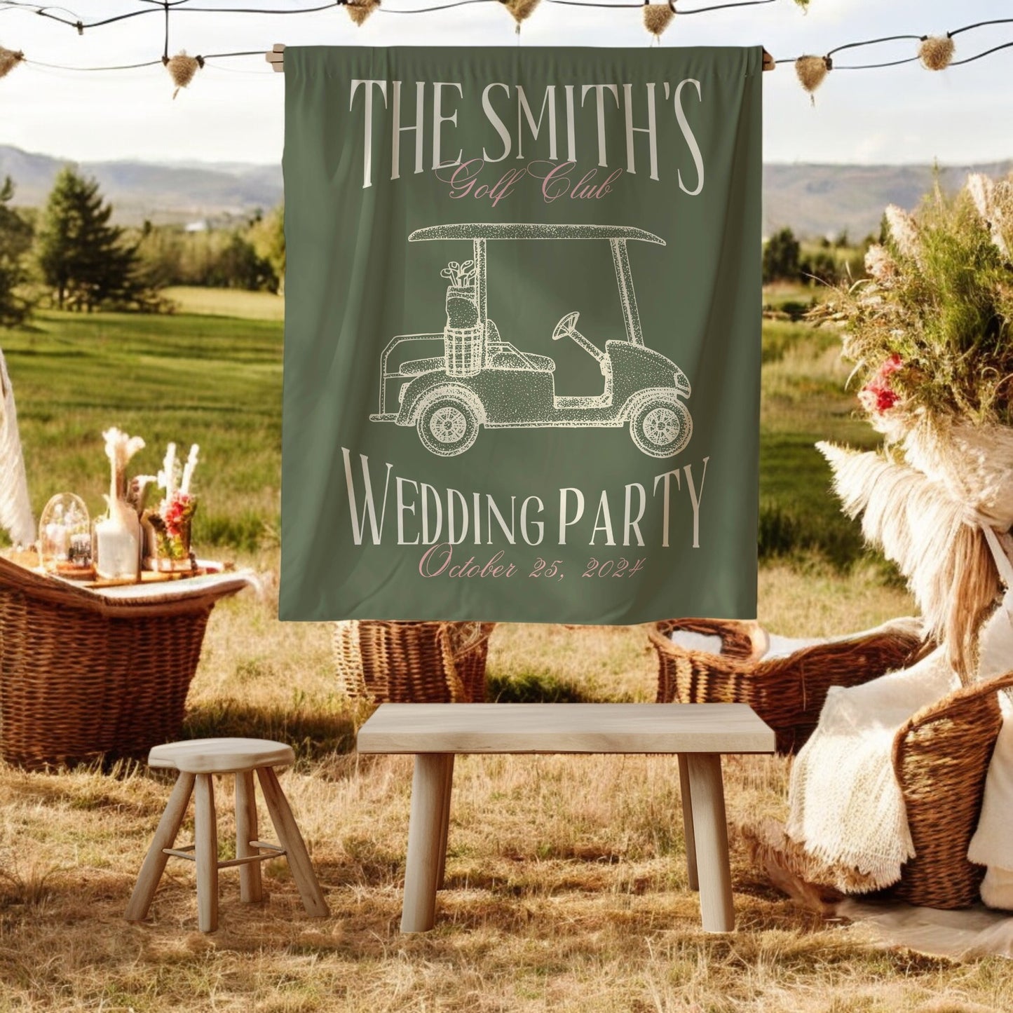 Golf Bachelorette Banner – Custom Bach Decor for Putting Greens & Fairway Fun