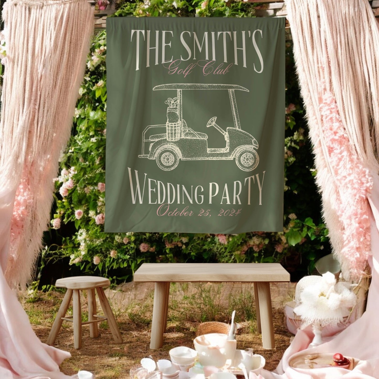 Golf Bachelorette Banner – Custom Bach Décor | #62