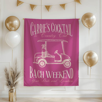 Golf Bachelorette Banner – Custom Bach Décor | #62