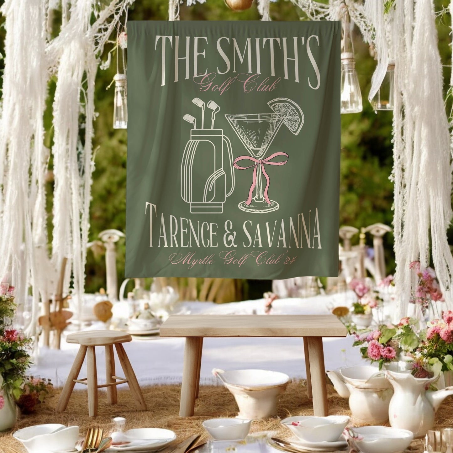 Golf Bachelorette Banner – Custom Bach Décor | #63