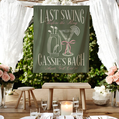 Golf Bachelorette Banner – Custom Bach Décor | #63