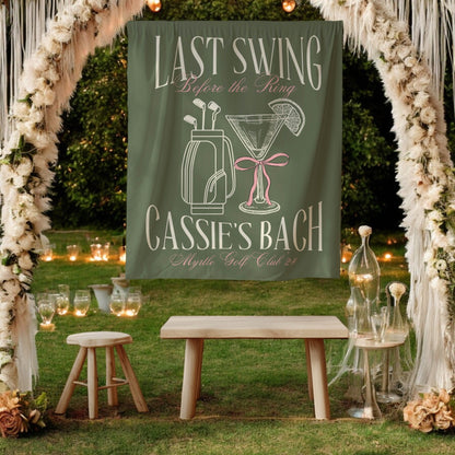 Golf Bachelorette Banner – Custom Bach Décor | #63