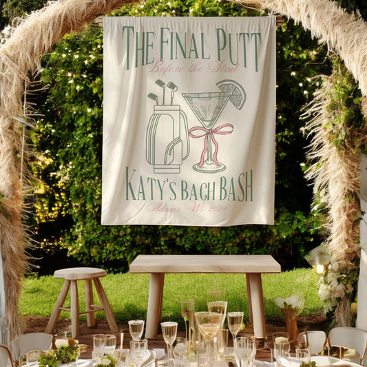 Golf Bachelorette Banner – Custom Bach Décor | #63