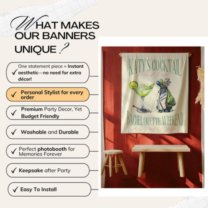 Golf Bachelorette Banner – Custom Bach Décor | #64