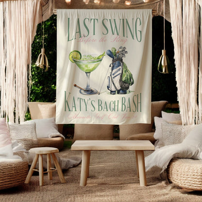 Golf Bachelorette Banner – Custom Bach Décor | #64