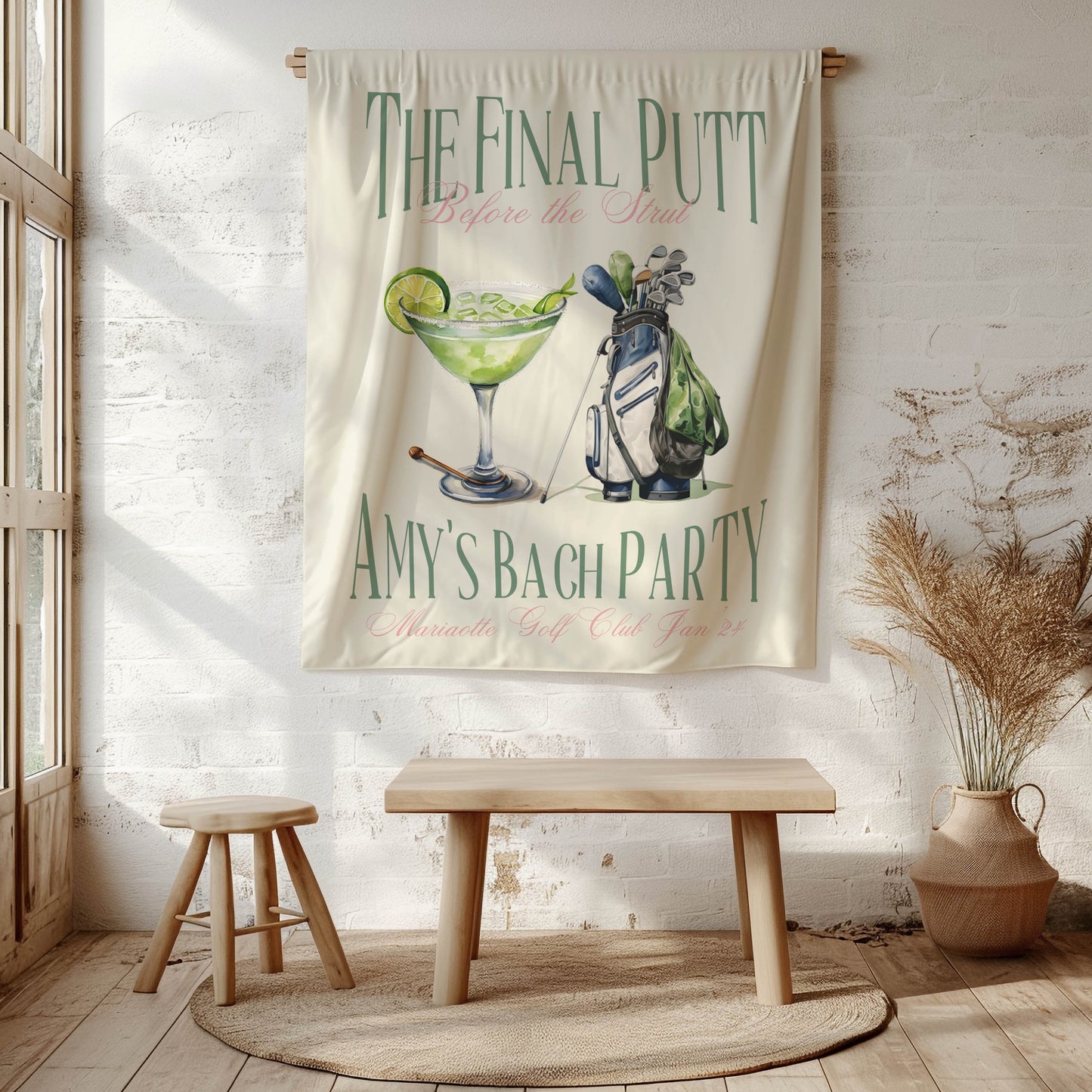 Golf Bachelorette Banner – Custom Bach Décor | #64