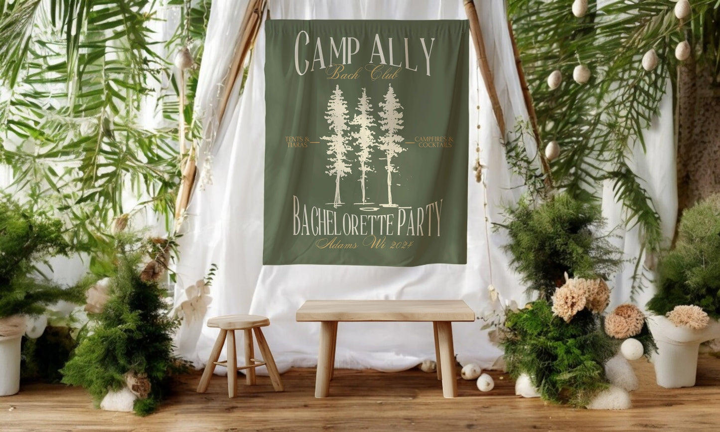 Hiking Bachelorette Banner – Custom Bach Décor | #65