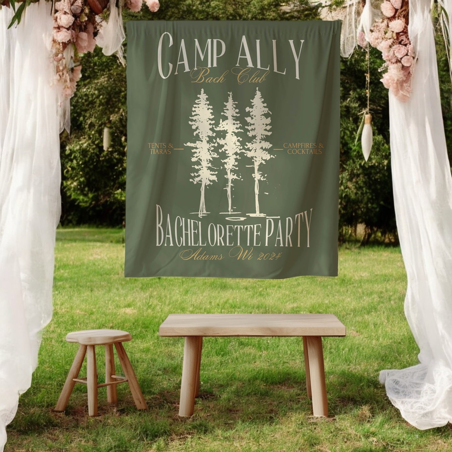 Hiking Bachelorette Banner – Custom Bach Décor | #65