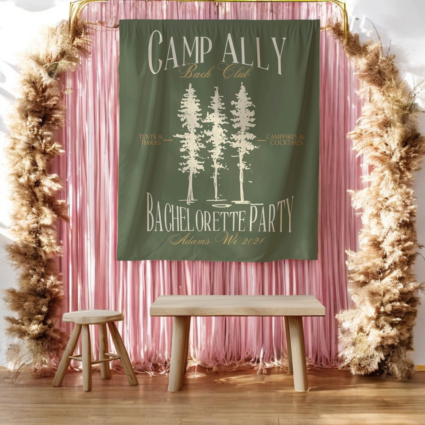 Hiking Bachelorette Banner – Custom Bach Décor | #65