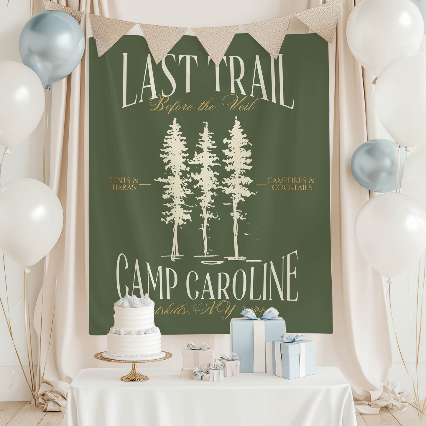 Hiking Bachelorette Banner – Custom Bach Décor | #65