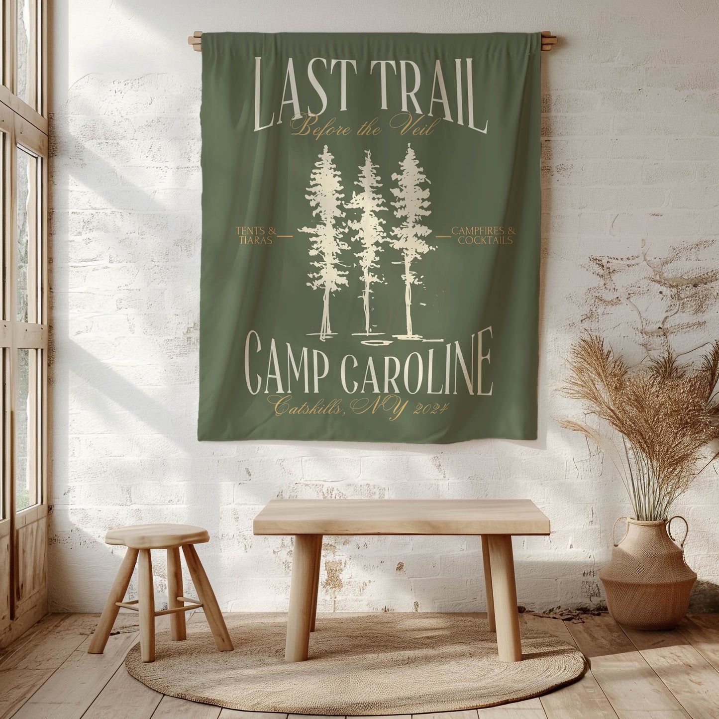 Hiking Bachelorette Banner – Custom Bach Décor | #65