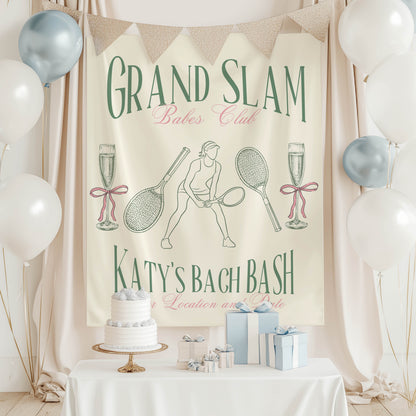 Tennis Bachelorette Banner – Custom Bach Décor | #66