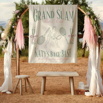 Tennis Bachelorette Banner – Custom Bach Décor | #66