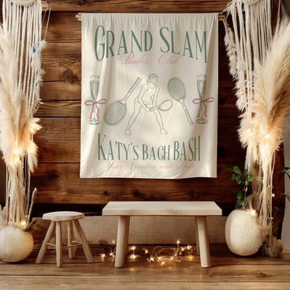 Tennis Bachelorette Banner – Custom Bach Décor | #66