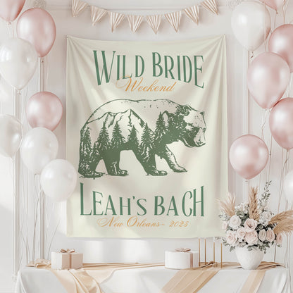 Camp & Hiking Bachelorette Banner – Custom Bach Décor | #67