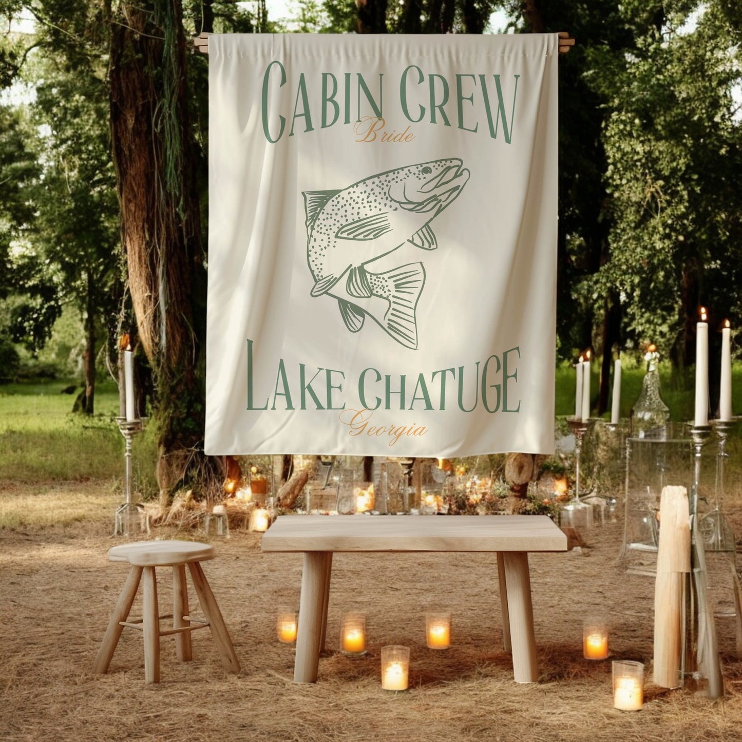 Fishing Bachelorette Banner – Custom Bach Décor | #68