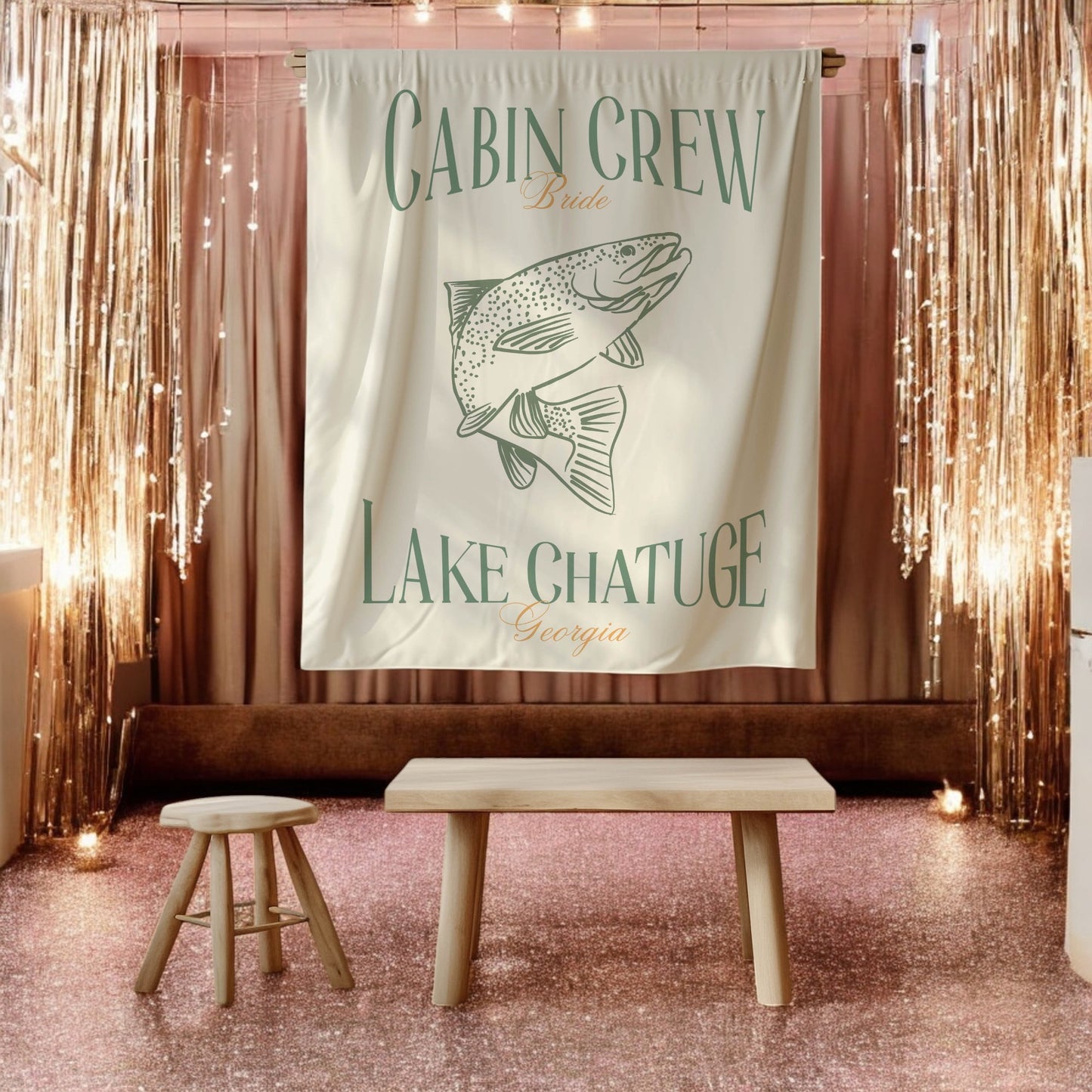 Fishing Bachelorette Banner – Custom Bach Décor | #68