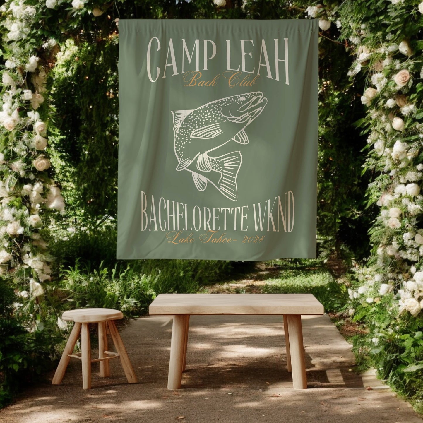 Fishing Bachelorette Banner – Custom Bach Décor | #68