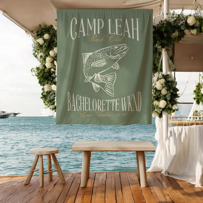 Fishing Bachelorette Banner – Custom Bach Décor | #68