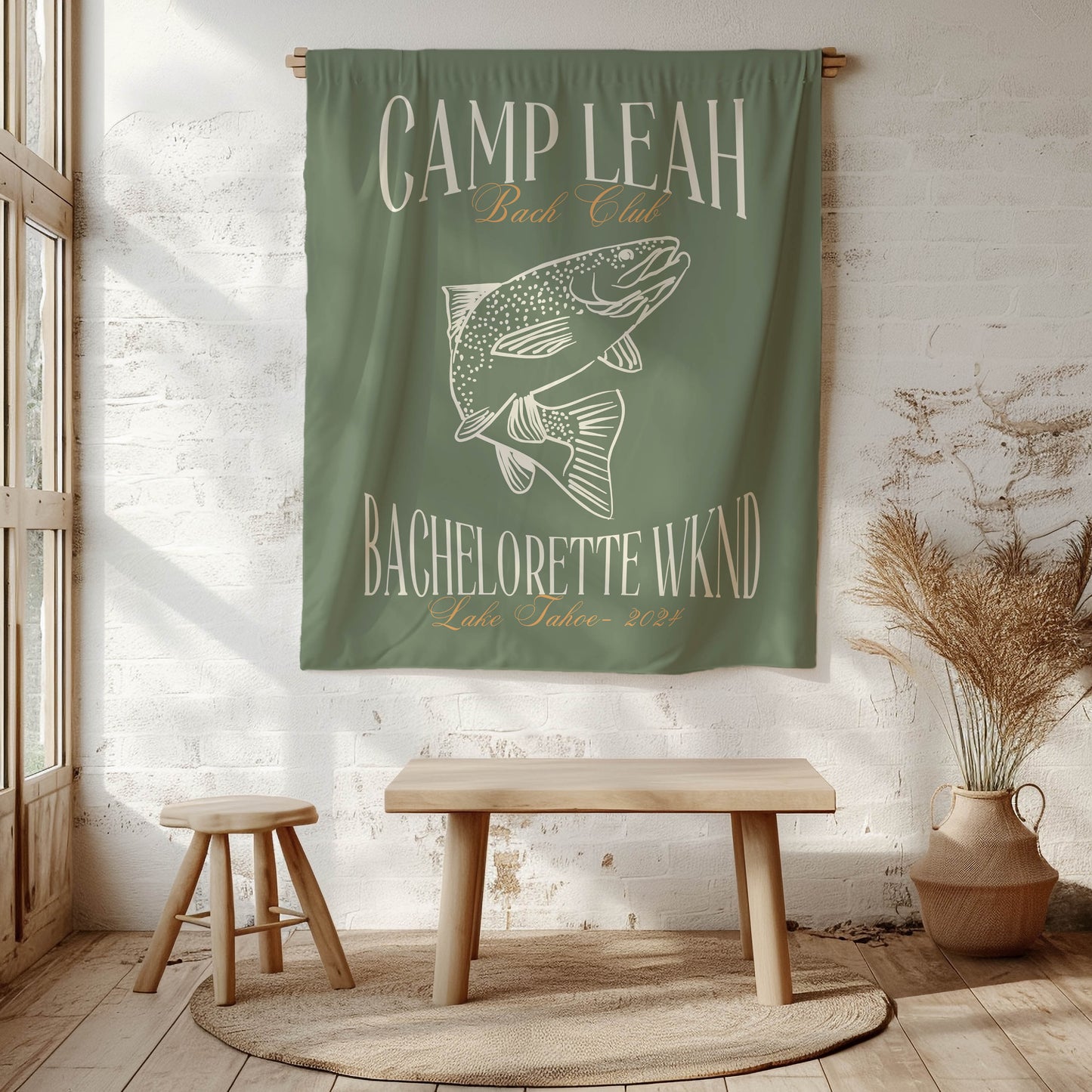 Fishing Bachelorette Banner – Custom Bach Décor | #68