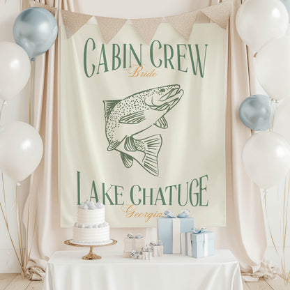 Fishing Bachelorette Banner – Custom Bach Décor | #68