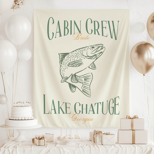 Fishing Bachelorette Banner – Custom Bach Décor | #68