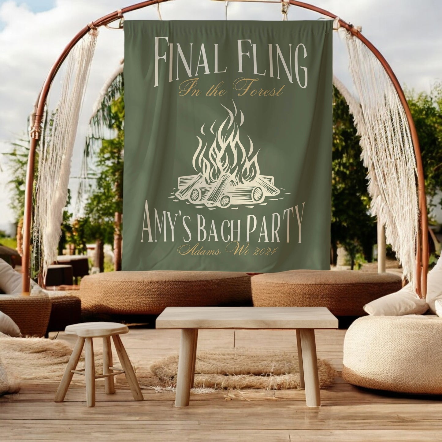Camp Bachelorette Banner – Custom Bach Décor | #69