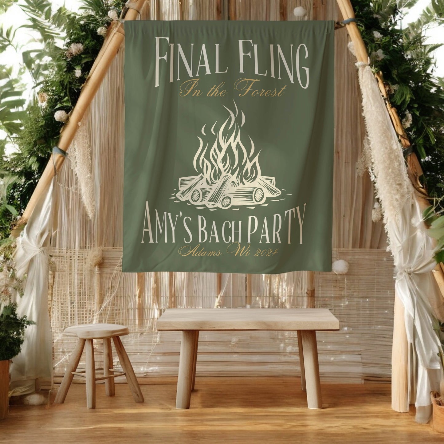 Camp Bachelorette Banner – Custom Bach Décor | #69