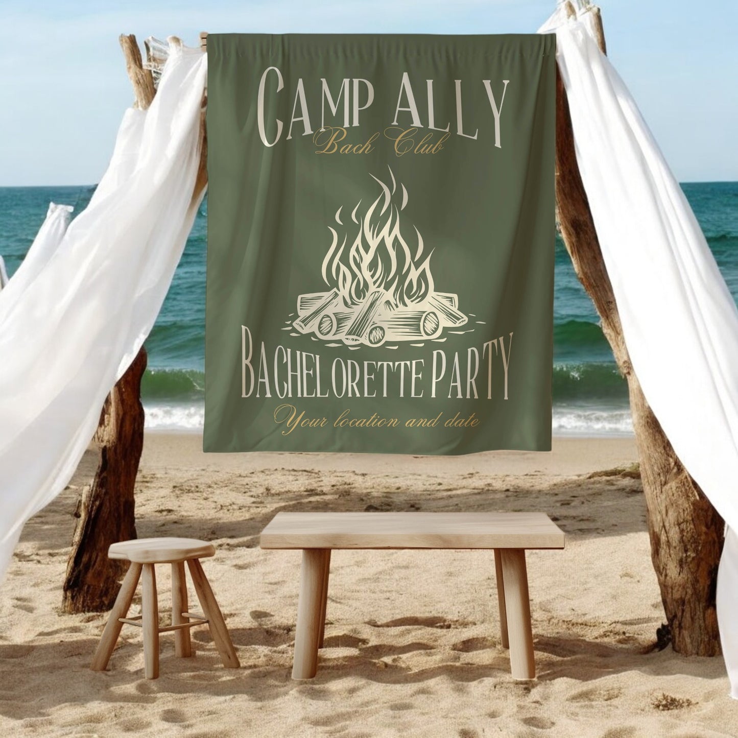 Camp Bachelorette Banner – Custom Bach Décor | #69