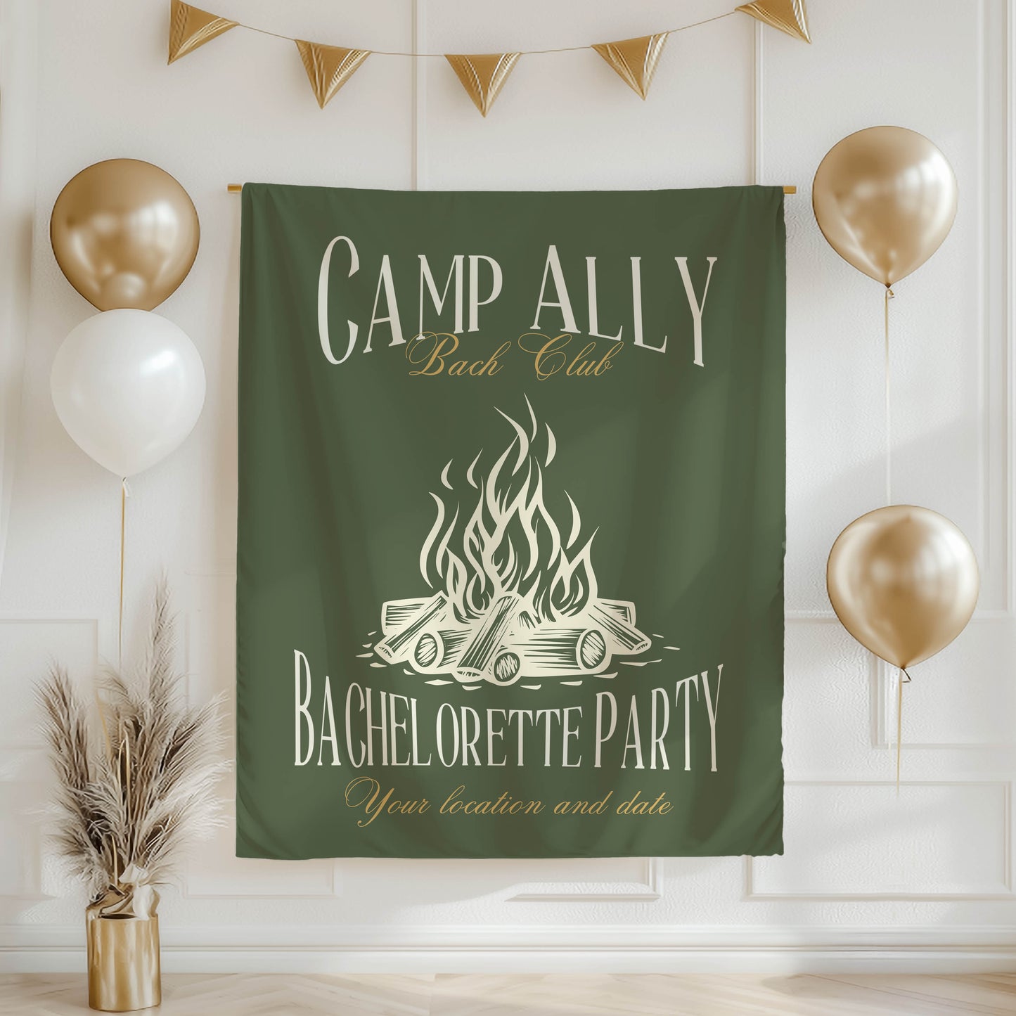 Camp Bachelorette Banner – Custom Bach Décor | #69