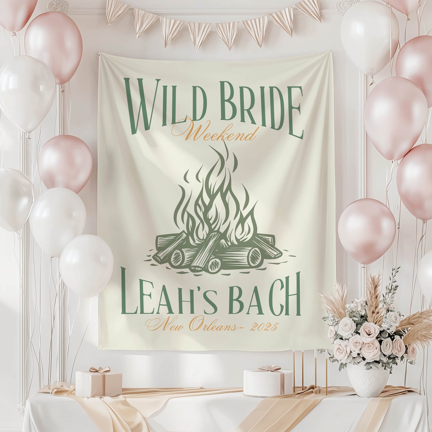 Camp Bachelorette Banner – Custom Bach Décor | #69