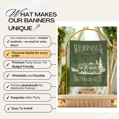 Camp Bachelorette Banner – Custom Bach Décor | #70