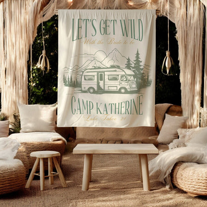 Camp Bachelorette Banner – Custom Bach Décor | #70