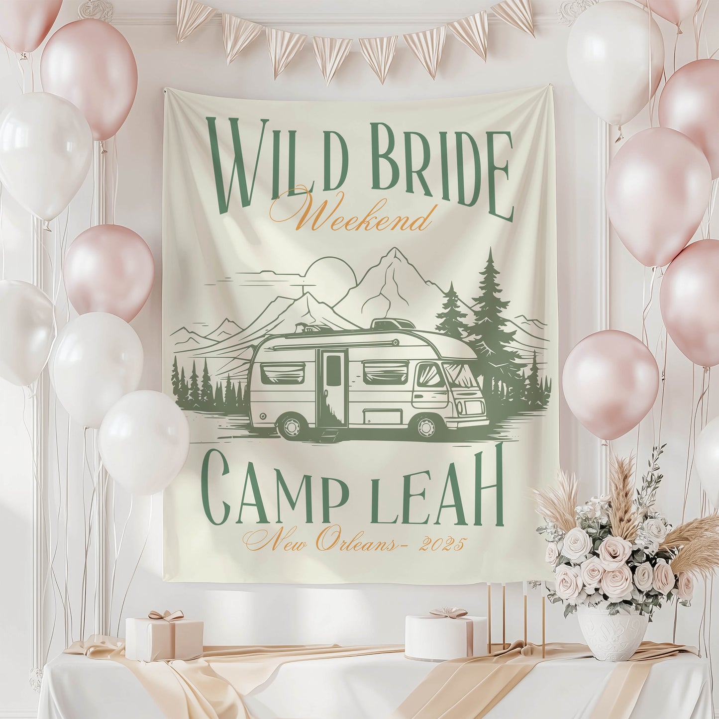 Camp Bachelorette Banner – Custom Bach Décor | #70