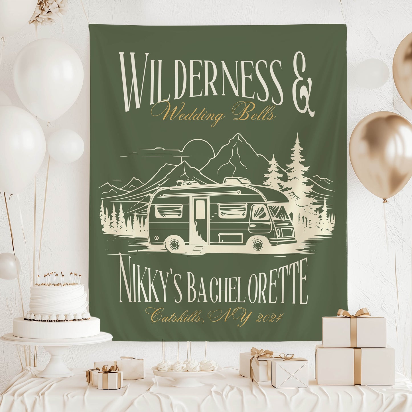 Camp Bachelorette Banner – Custom Bach Décor | #70