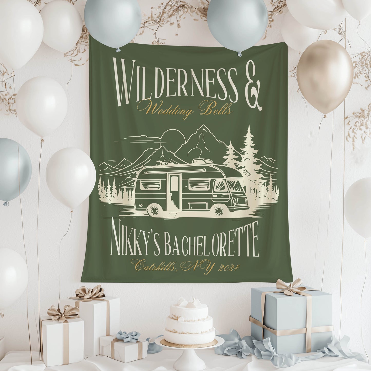Camp Bachelorette Banner – Custom Bach Décor | #70