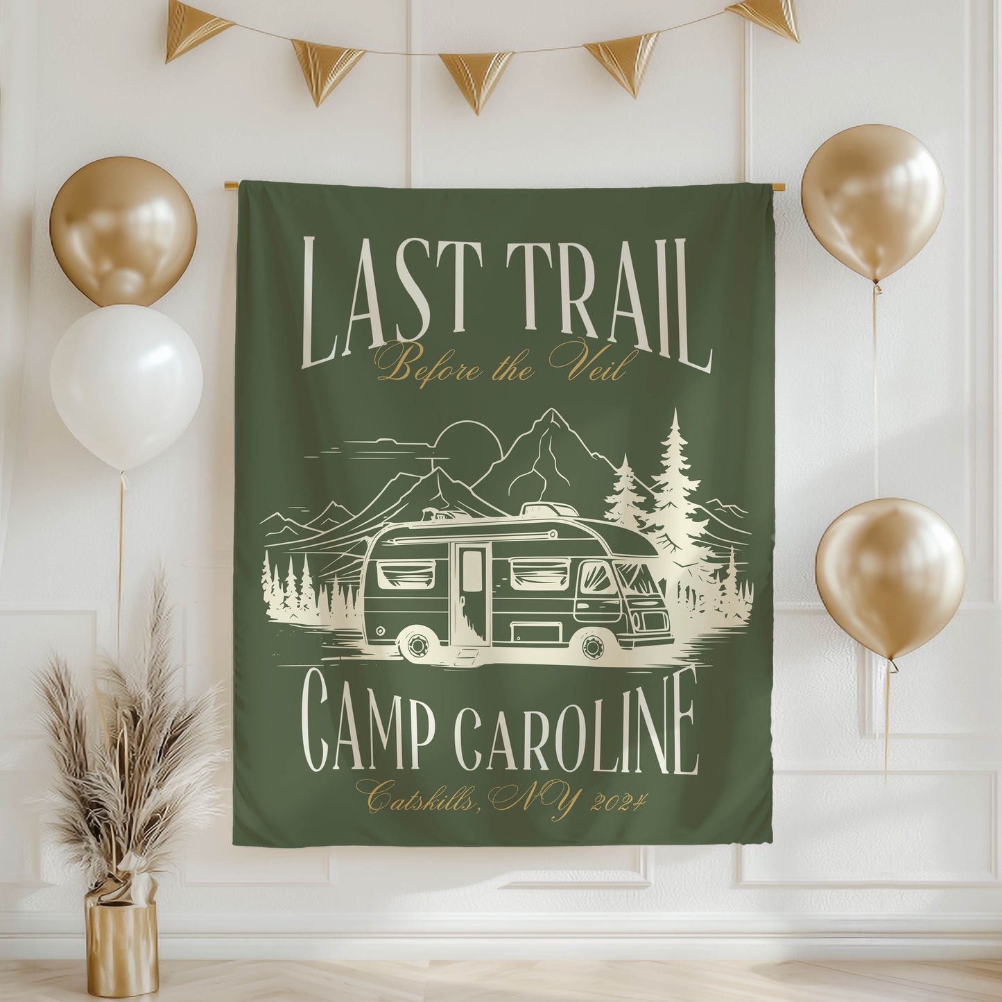 Camp Bachelorette Banner – Custom Bach Décor | #70