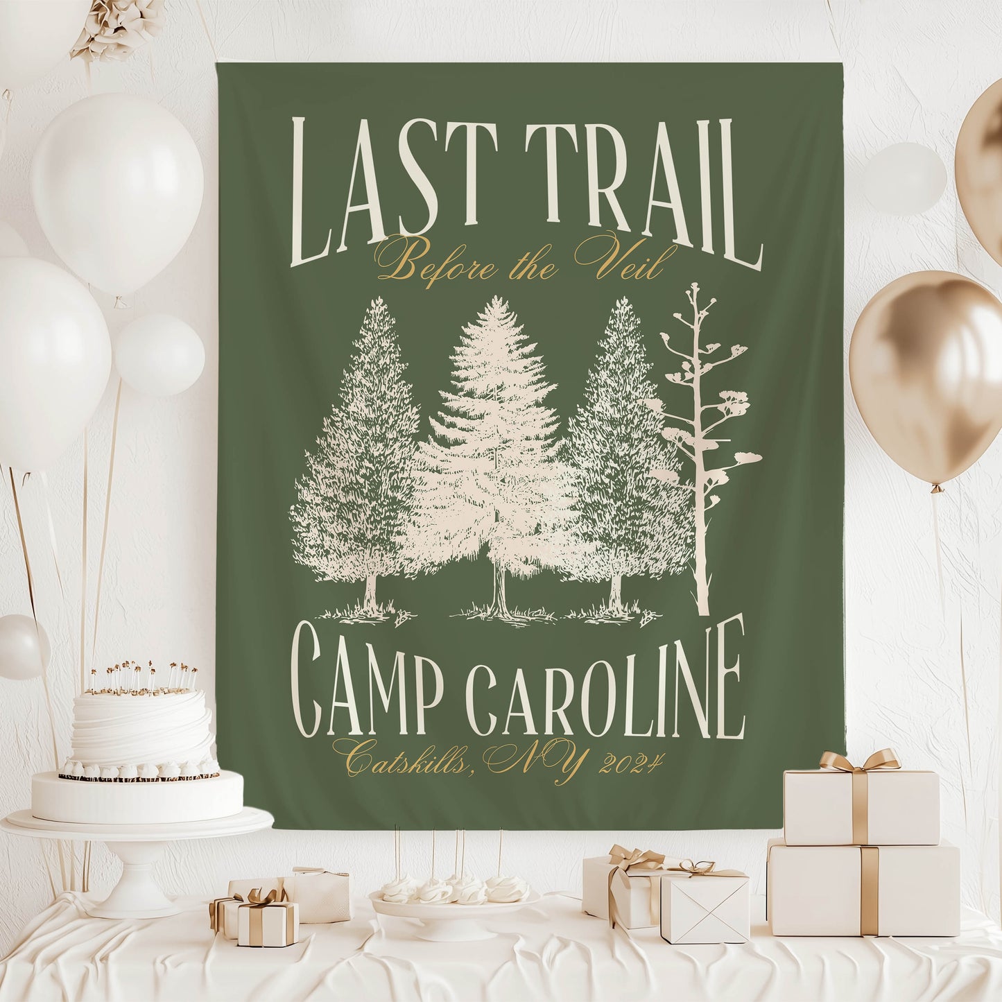 Hiking Bachelorette Banner – Custom Bach Décor | #71