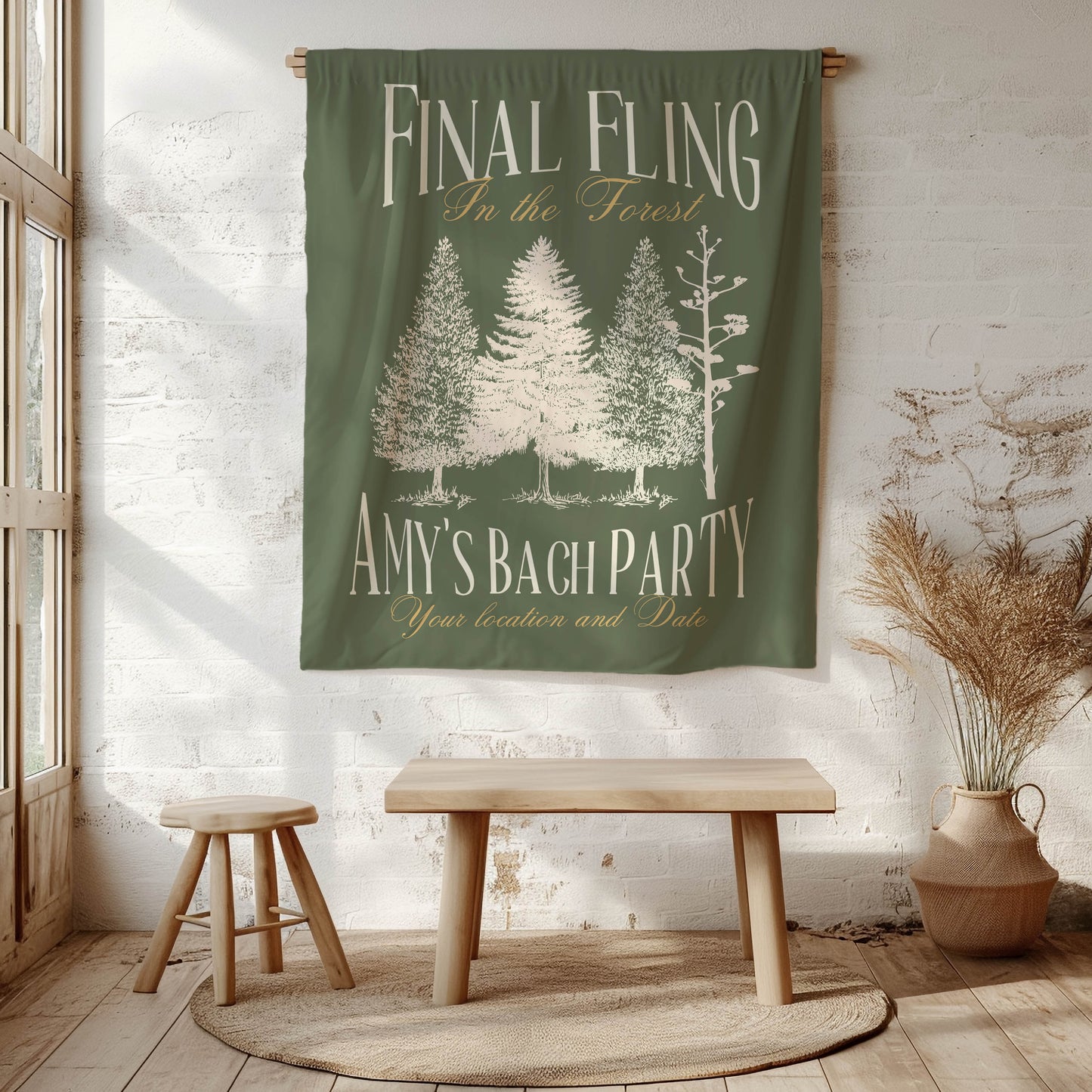 Hiking Bachelorette Banner – Custom Bach Décor | #71