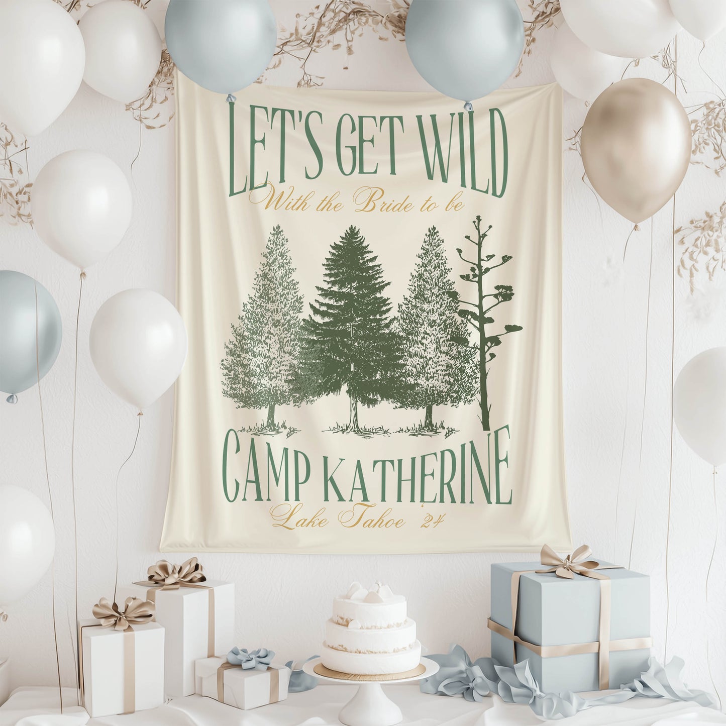 Hiking Bachelorette Banner – Custom Bach Décor | #71