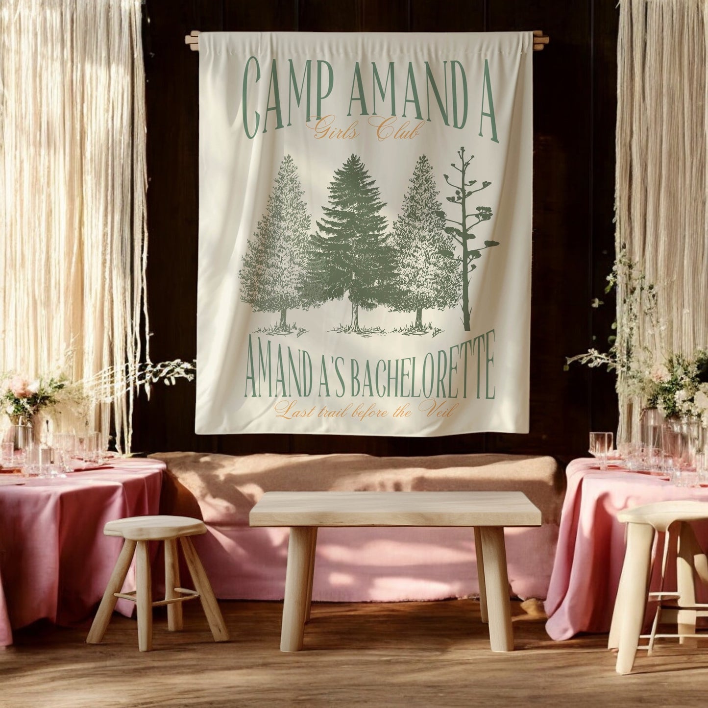 Hiking Bachelorette Banner – Custom Bach Décor | #71