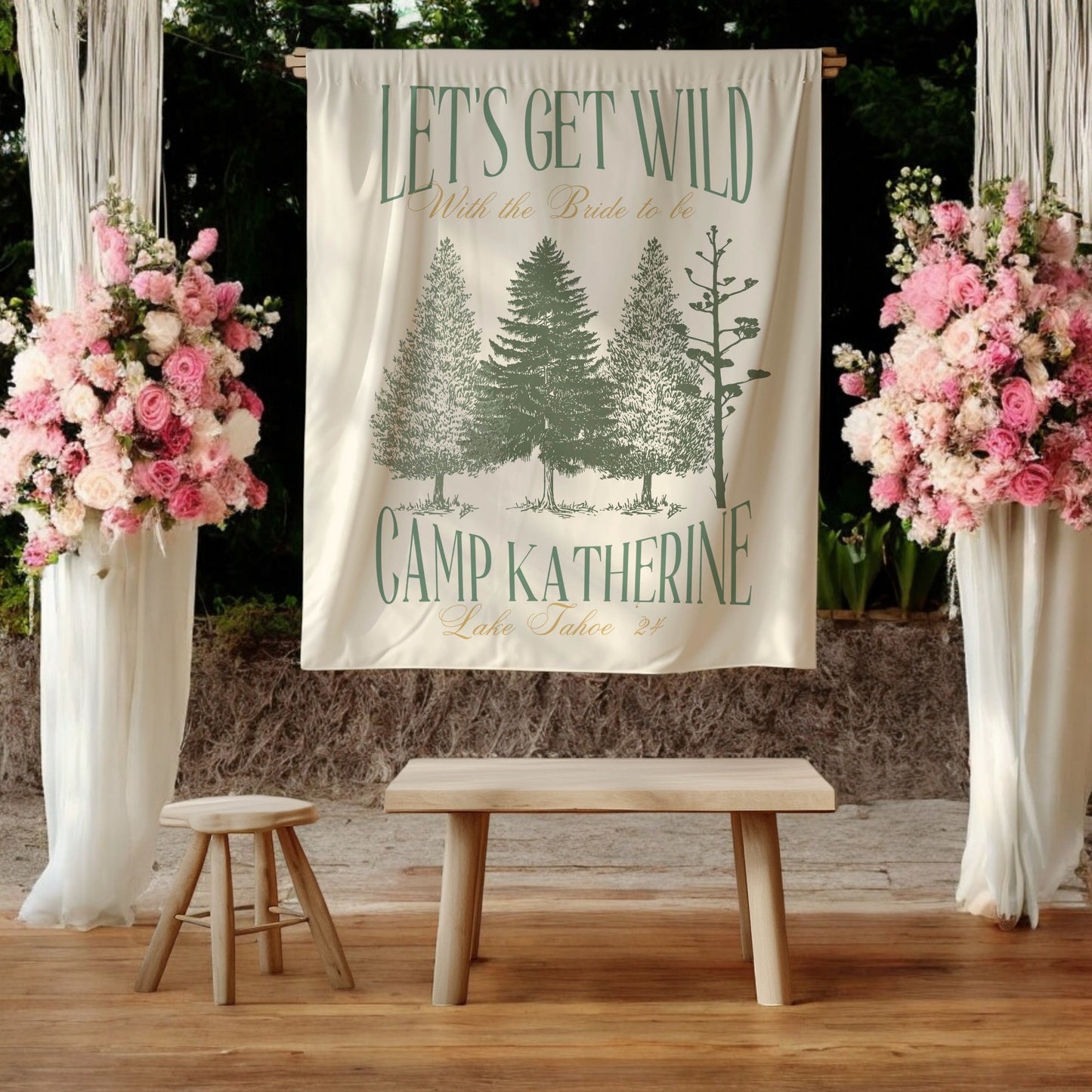 Hiking Bachelorette Banner – Custom Bach Décor | #71