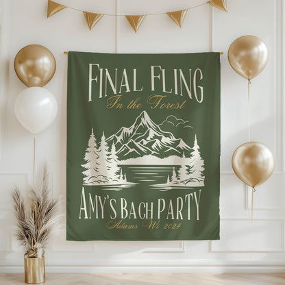 Hiking Bachelorette Banner – Custom Bach Décor | #72