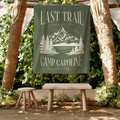 Hiking Bachelorette Banner – Custom Bach Décor | #72