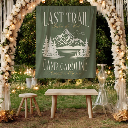 Hiking Bachelorette Banner – Custom Bach Décor | #72
