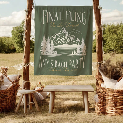 Hiking Bachelorette Banner – Custom Bach Décor | #72